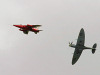 Spitfire checks Gnat's undercarriage has locked down - pic by Webmaster