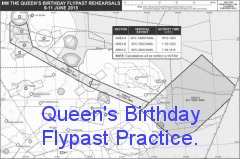 Queens Birthday Flypast 2015.