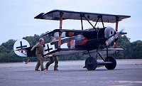 Click to see larger image
Replica Fokker Dr.1 taken at Elvington.