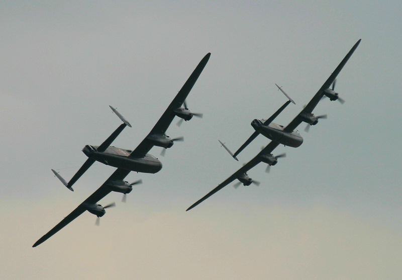CWHM & BBMF Lancasters - photo by Webmaster