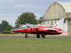 Spitfire checks Gnat's undercarriage has locked down - pic by Webmaster