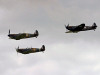 3x Spitfire Mk.Is (P9374, X4650, and AR213)  - pic by Webmaster - Flying Legends 2012