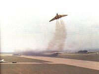 Taken in 1966 from the control tower at RAF Waddington (as was then) of a Vulcan Scramble.

